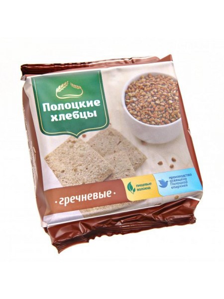 Хлебцы Полоцкие Экструз. Гречневые 55 г. ВитебскХлебпром Хлебцы Полоцкие Экструз. Гречневые 55 г. ВитебскХлебпром